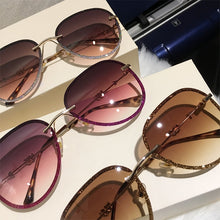 Load image into Gallery viewer, 2022 New Diamond Sunglasses Female Imitation Rhinestones Gradient Color UV400 Women Sunglasses
