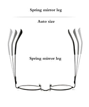 Load image into Gallery viewer, Retro-classic transparent lens metal frame men and women circular reading glasses  retro-personality college style