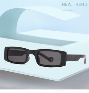 Trendy piccolo rettangolo occhiali da sole donne 2022 Y2k Steampunk anni '90 occhiali da sole UV400 gotico vacanza spiaggia Cat Eye Hippie Eyewear