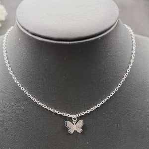 Cute Small Animal Butterfly Chain Necklace For Women Gold Silver Color Clavicle Chain 2020 Fashion Female Choker Jewelry