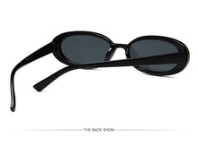 Load image into Gallery viewer, LongKeeper 2022 Small Oval Sunglasses Women Men Retro Vintage  Sun Glasses Ladies Black White Pink Clear Shades for Female 90s