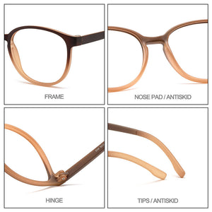 Gmei Optical Brand Designer Round Women Glasses Frames Flexible Legs Ultralight Plastic Prescription Spectacles Frame MD5092