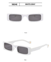Carica l&#39;immagine nel visualizzatore di Gallery, Trendy piccolo rettangolo occhiali da sole donne 2022 Y2k Steampunk anni &#39;90 occhiali da sole UV400 gotico vacanza spiaggia Cat Eye Hippie Eyewear