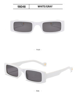 Trendy piccolo rettangolo occhiali da sole donne 2022 Y2k Steampunk anni '90 occhiali da sole UV400 gotico vacanza spiaggia Cat Eye Hippie Eyewear