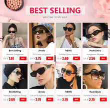 Load image into Gallery viewer, Women Sunglasses Rectangle Vintage glasses Leopard Sunglasses Brand Designer Eyeglass Female Cat Eye Sunglasses