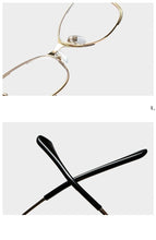 Load image into Gallery viewer, QPeClou Unique Vintage Cat Eye Glasses Women  Retro Metal Cateye Eyeglasses Frames Female Clear lens Optical Oculos Gafas