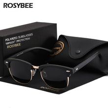 Load image into Gallery viewer, ROSYBEE UV400  Polarized Sunglasses men women Classic cool retro Sun glasses Coating  man Driving Shades fashion male oculos