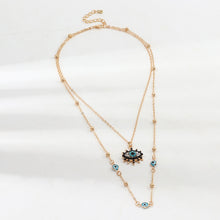 Load image into Gallery viewer, Vintage Fashion Evil Eye Necklace Pendant Clavicle Chain Statement Long Necklace Women Accessory Collares De Moda Bijoux