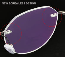 Load image into Gallery viewer, Ultralight Titanium Alloy Rimless Men Glasses Frame Square Eyeglasses Myopia Prescription Frames For Women Optical Eye Glass