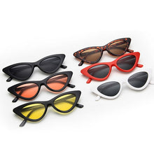 Load image into Gallery viewer, Cute Sexy Retro Cat Eye Sunglasses Women Small Black White Triangle Vintage  Ladies Sun Glasses Red Female UV400
