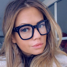 Load image into Gallery viewer, Anti Blue Big Frame  Glasses Women Computer blue light blocking glasses  Black Radiation Goggles Spectacles Eyeglasses Men