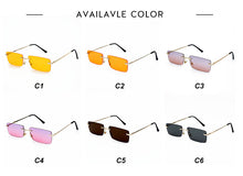 Load image into Gallery viewer, Rectangle Ladies Sunglasses Women 2022 Rimless Square Polarized Sun Glasses For Ladies Zonnebril Dames Vrouwen Bril