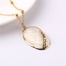 Load image into Gallery viewer, Conch Shell Necklace Sea Beach Shell Chain Pendant Necklace For Women Collier Femme Shell Cowrie Summer Jewelry Bohemian