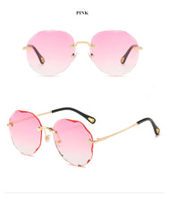 Load image into Gallery viewer, Rimless Cat Eye Sunglasses Women Trendy Sun Glasses Ladies Gradient Shades Framless Eyewear UV400 Mirror