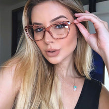 Load image into Gallery viewer, Square Cat Eye Oversized Eyeglasses Women Multi-section Trending Brand Design Optical Computer Glasses Oculos De Sol Okulary
