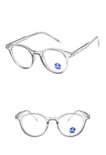 Load image into Gallery viewer, Anti Blue Light Round Men Glasses Frame Women Retro Metal Rice Nail Leopard Optics Spectacles Frames Prescription Eyeglasses