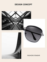 Load image into Gallery viewer, Polarized Ladies Sunglasses Women Gradient Lens Round Sun Glasses Square Luxury Brand Oculos Lunette De Soleil Femme