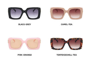 2022 new European and beautiful brand sunglasses fashion men's square big frame sunglasses UV400 driving retro sunglasses
