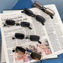 Load image into Gallery viewer, Ins Popular Fashion Small Rectangle Women Luxury Sunglasses Brand Designer Vintage Punk Men Sun Glasses Shades UV400