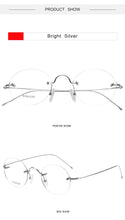Load image into Gallery viewer, Vintage Round Rimless Glasses Frame Men Pure Titanium Optical Prescription Eyewear Women Frameless Eyeglasses Frame
