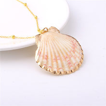Load image into Gallery viewer, Conch Shell Necklace Sea Beach Shell Chain Pendant Necklace For Women Collier Femme Shell Cowrie Summer Jewelry Bohemian