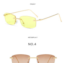 Load image into Gallery viewer, Rimless Sunglasses Women Small Frame Square Sun Glasses Women Luxury Brand Designer Sunglasses for Women Gafas De Sol
