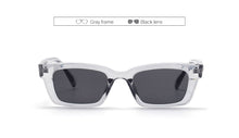 Load image into Gallery viewer, Rectangle Narrow Frame Mens Sunglasses Brand Designer Fashion Black Sun glasses for Women Anti-UV S1077