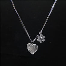 Load image into Gallery viewer, Punk Rock Flower Bear Heart Pendant Necklace Hip Hop Fashion Jewelry Cool For Women Girl Gifts Accessories Party Nightclub Gifts