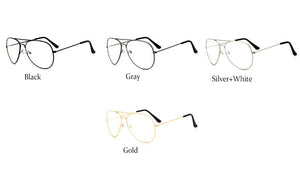 Ttransparent women's glasses pilot glasses black frame  Spectacle Frame Clear Lens Fake Glasses feminino oculos eyeglasses