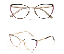Load image into Gallery viewer, Myopia Women&#39;s Glasses Optical Retro Prescription Glasses Grade Female Reading Glasses Cat Eye Eyeglass Frames Brand NEW YINSQER