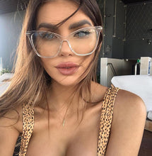 Load image into Gallery viewer, Cat Eye Glasses Frames Women 2022 Brand Design Transparent Glsses Frame For Men Big Frame Eyeglasses Female Clear Lens Spectacle
