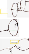 Load image into Gallery viewer, 2022 Glasses Frame Women Luxury Round Eyeglasses Frames Vintage Brand Designer Okulary Blue Light Eyewear Gafas De Mujer