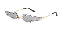 Load image into Gallery viewer, Rimless Wave Sun Glasses Men Eyewear Luxury Trending Narrow vintage Eyeglasses Cool Street Beat Fire Flame Sunglasses Women