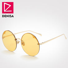 Carica l'immagine nel visualizzatore di Gallery, Moda blu occhiali da sole senza montatura donne 2022 UV400 lusso aviazione signore occhiali da sole occhiali tonalità zonnebril dames