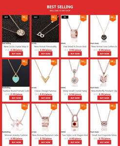 Classic Design Famous Brand V Letter Pendant Necklace For Woman Titanium Steel Woman Necklace Luxury Jewelry Female Top Quality