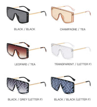 Load image into Gallery viewer, Oversized butterfly Sunglasses Women 2022 Luxury Brand Fashion Flat Red Black Clear Lens One Piece Men Gafas Shade Mirror UV400