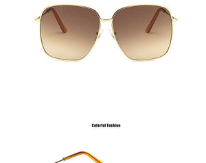 2022 Fashion Metal Women Sunglasses Mirror Classic Large frame Retro Street Beat Glasses Travel Oculos De Sol UV400