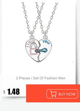 Load image into Gallery viewer, Best Friend Necklace Women Heart Tai Chi Crown Couple Pendants Best Friends Forever Necklaces  BFF Friendship Jewelry Choker