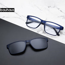 Load image into Gallery viewer, High End Quality Optical Eyeglasses Frame Clip On  Magnets Polarized  Myopia Glasses sunglasses Spectacle Frame For Male