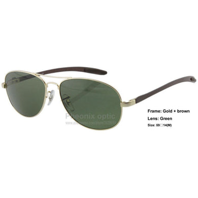 High End Sunglasses Carbon bar Pilot Cockpit style frame Glass lens 59 size 8301 TECH Unisex women summer dress Fashion