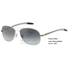 Load image into Gallery viewer, High End Sunglasses Carbon bar Pilot Cockpit style frame Glass lens 59 size 8301 TECH Unisex women summer dress Fashion