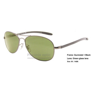 High End Sunglasses Carbon bar Pilot Cockpit style frame Glass lens 59 size 8301 TECH Unisex women summer dress Fashion