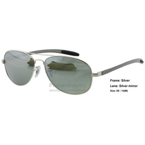 High End Sunglasses Carbon bar Pilot Cockpit style frame Glass lens 59 size 8301 TECH Unisex women summer dress Fashion