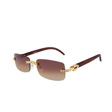 Load image into Gallery viewer, High Crystal Rimless Sunglasses Women Men Diamond Rectangle Sunglass  Brand Designer Eyeglasses Square Shades