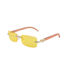 Load image into Gallery viewer, High Crystal Rimless Sunglasses Women Men Diamond Rectangle Sunglass  Brand Designer Eyeglasses Square Shades