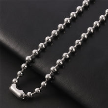 Load image into Gallery viewer, High Polished IGIRL Heart Necklace I GIRL Stainless Steel Heavy Duty Gothic Streetwear Bead Chain Choker Necklace Bijoux Femme