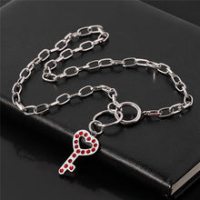 Load image into Gallery viewer, High Polished IGIRL Heart Necklace I GIRL Stainless Steel Heavy Duty Gothic Streetwear Bead Chain Choker Necklace Bijoux Femme