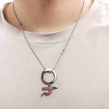 Load image into Gallery viewer, High Polished IGIRL Heart Necklace I GIRL Stainless Steel Heavy Duty Gothic Streetwear Bead Chain Choker Necklace Bijoux Femme