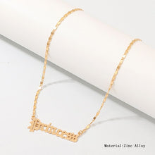 Carica l&#39;immagine nel visualizzatore di Gallery, High Quality 2020 New Fashion Jewelry Gold Babygirl Letter Necklace Name Pendants Lovely Gift for the Mom