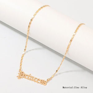 High Quality 2020 New Fashion Jewelry Gold Babygirl Letter Necklace Name Pendants Lovely Gift for the Mom